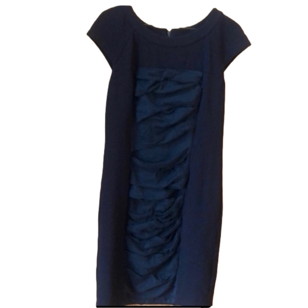 Stunning Ted Baker Rouched Black Dress Size 4